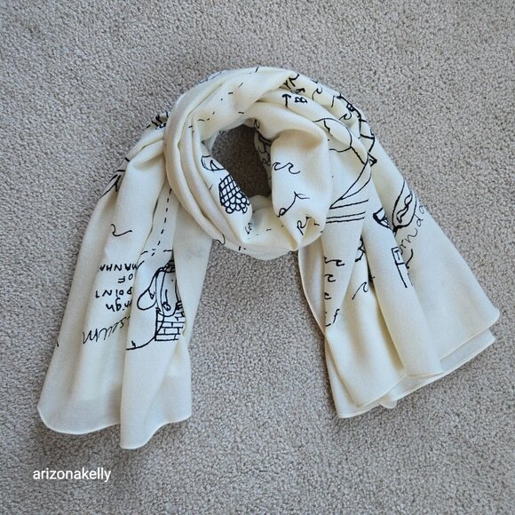 Madewell CityGuide NYC Doodle Map Wool Manhattan New York - Picture 2 of 7